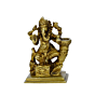 Brass Ganesha with Shankh Small Idol KBH00827