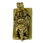 Brass Bal Ganesha with Mouse on Hand Idol KBH00828