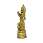Brass Krishna with Peacock Small Idol KBH00835