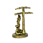 Brass Krishna with Cow and Kadam Tree Small Idol KBH00836