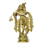 Brass Krishna Standing Medium Idol KBH00840