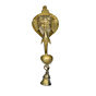 Brass Elephant Face Oil Lamp Divi Wall Hanging KBH00853