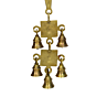 Brass Wall Hanging , Lord Ganesha & Laxmi Bell KBH00855