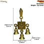 Brass Wall Hanging Laxmi Bell KBH00858