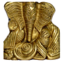 Brass Ganesha Pan Art Idol KBH00885