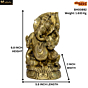 Brass Ganesha Sitting Fine Idol KBH00892