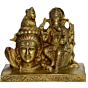 Brass Shiva with Ganesha Statue KBH00910