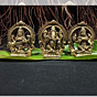 Brass Ganesha, Laxmi & Saraswati with Kaman Bajath Idol KBH00916