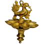 Brass Peacock Hanging Diya KBH00968