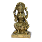 Brass Laxmi Sitting on Kamal Idol KBH00987