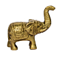Brass Elephant Medium Figurine KBH00997