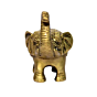 Brass Elephant Medium Figurine KBH00997