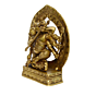 Brass 8 hand Ganesha with kaman  KBH01009
