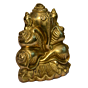 Brass Ganesha Surrounded by Seven Sacred Shankh  KBH01012