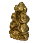 Brass Ganesha Surrounded by Seven Sacred Shankh  KBH01012