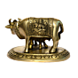 Brass cow with small Calf 3 Inch KBH01013