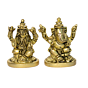 Brass Set of Ganesh and Laxmi Idol KBH01016