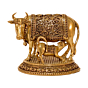 Brass Cow & Calf Statue KBH10290