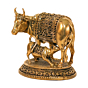 Brass Cow & Calf Statue KBH10290