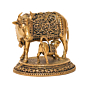 Brass Cow & Calf Statue KBH10290
