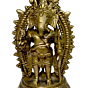 Brass Ganesha with Trishul Idol KBH01029