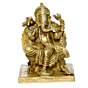Brass rajvadi Ganesha 5 Inch | KBH01044