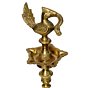 Brass Peacock Divi Large KBH01054