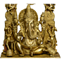 Brass Temple Ganesha Idol KBH01064