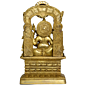 Brass Temple Ganesha Idol KBH01064
