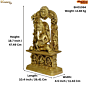 Brass Temple Ganesha Idol KBH01064