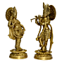 Brass radha krishna pair medium 11 Inch | KBH01066