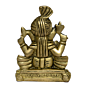 Brass Paghadi Ganesha Small Idol KBH01068
