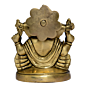 Brass Ganesha Medium 4 Inch | KBH01069