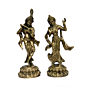 Brass dancing radha krishna pair | KBH01071
