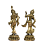 Brass dancing radha krishna pair | KBH01071
