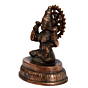 Black Metal Laxmi Statue with Round Base KBH01095