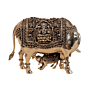 Brass Cow & Calf statue KBH10963