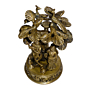 Brass Radha Krishna With Tree Small With Peacock Idol KBH01188