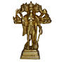 Brass 5 Face Hanuman Standing Idol KBH01198