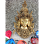 Brass Tara Devi Face Wall Hanging KBH01208