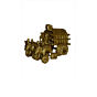 Brass Bullock Cart Showpiece KBH01223