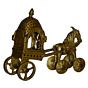 Brass Horse Cart Showpiece KBH01224