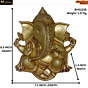 Brass Ganesha Wall Hanging KBH01235