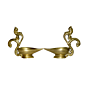Brass Parrot Oil Lamp , Divi 2 Piece Set KBH01248