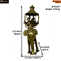 Brass Elephant Ambadi Art Masterpiece KBH01307