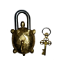 Brass Tortoise Lock KBH01345