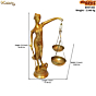Brass Lady Justice Statue KBH01366