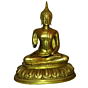 Brass Gautam Buddha Medium Sitting Statue KBH01367