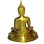 Brass Gautam Buddha Medium Sitting Statue KBH01367