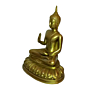 Brass Gautam Buddha Medium Sitting Statue KBH01367